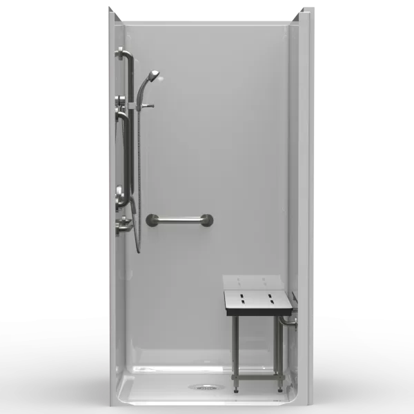 LSS4038A5B ADA compliant shower with center drain and smooth walls