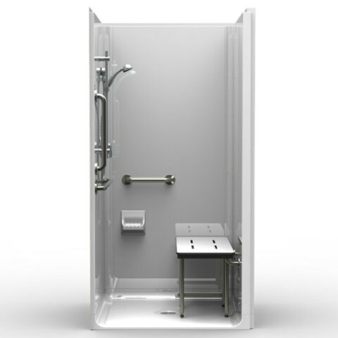 LG ADA transfer shower 4LSS4038A with single-piece design for accessible bathing