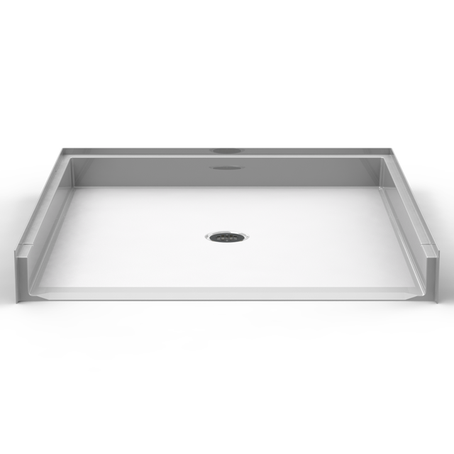 P24550B slip-resistant shower pan with center drain
