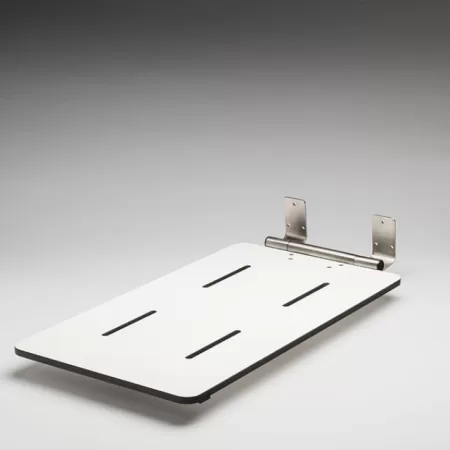 “LG tub shower seat installed in a bathroom for safe and accessible bathing.”