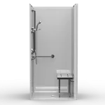 4LSS4238A5T ADA Transfer Shower Stall – Multi-Piece Code Compliant Alcove Unit