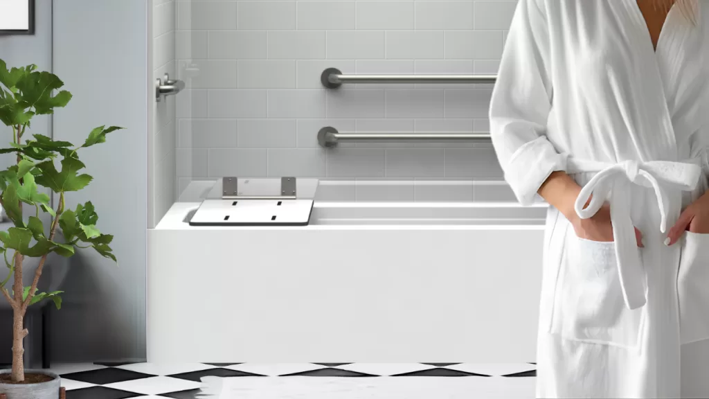 LG ADA tub shower accessible bathing system