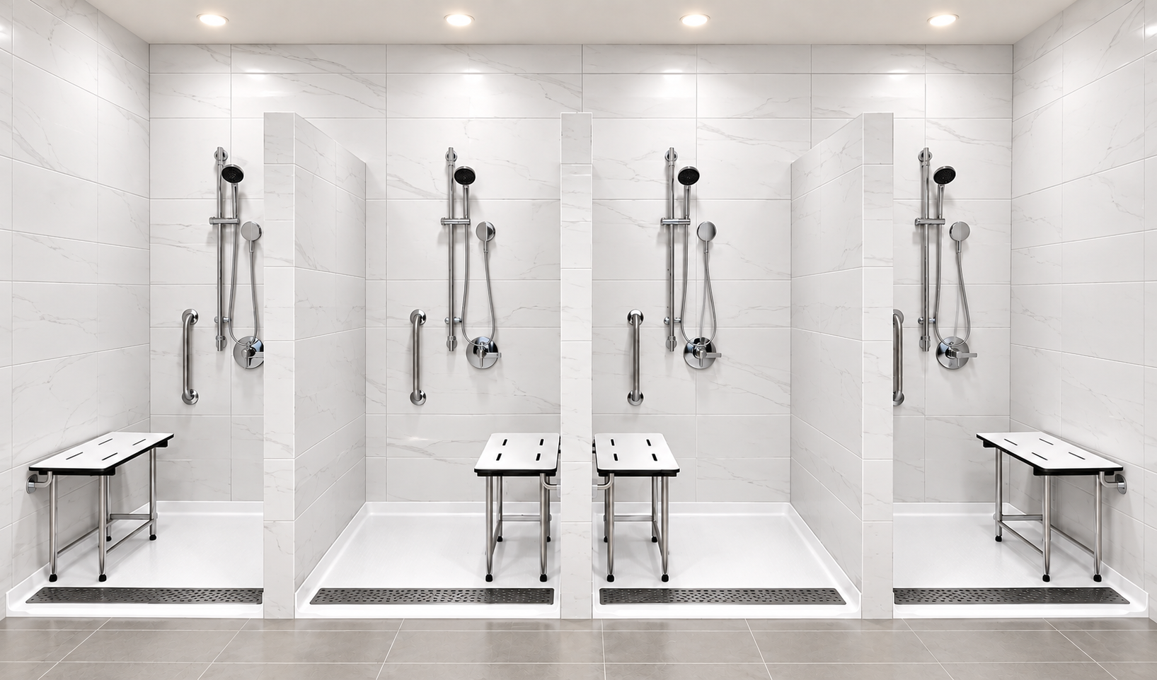 LG accessible showers for university student housing
