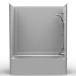 General tub shower for residential bathroom